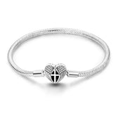 Pulsera con dije de corazón